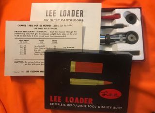 Vintage Lee Hand Loader 22 Hornet Reloading Complete