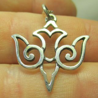 Vintage James Avery Sterling Silver 925 Flying Dove Pendant With 925 Chain