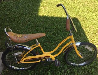Vintage 1970 Schwinn Fair Lady Bicycle All Complete Stingray Daisy Seat