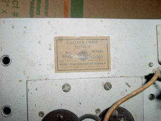 vntg RCA Field Coil Speaker Power Supply / Exciter MI - 9502 - C w.  e.  era Theater 4