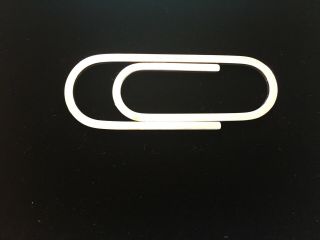 Authentic Vintage Tiffany & Co Sterling Silver Paper Clip Money Clip 3.  25 