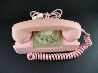 Vintage 1960s Starlite Pink Princess Rotary Phone