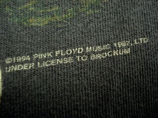 Vintage PINK FLOYD 1994 North American Tour T - Shirt Cut off sleeves Sz XL Black 7