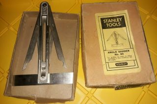 Vintage Stanley No 30 Angle Divider W/ Instructions & Box
