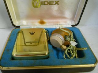 Vtg Widex Hearing Aid Listening 768142 Mod.  45 Device Transistor & Case Denmark