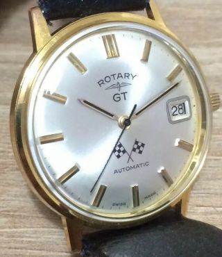 Gents Vintage Rotary " Gt " Automatic Watch 1960s