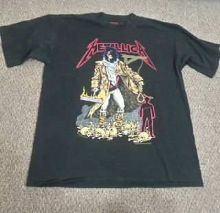 Vintage Metallica Unforgiven T - Shirt X - Large Circa 1994 Pushead