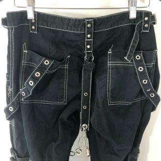 Vintage TRIPP NYC DAANG GOODMAN Womens Size 7 Black Pants chains 5