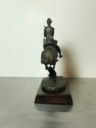 Vintage Trooper of the Plains by Frederic Remington Bronze Regular Signed 5