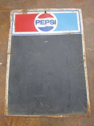 Old Pepsi Chalkboard Sign Metal Mexican - Restaurant Bar - Vintage - 20x28 - Antique