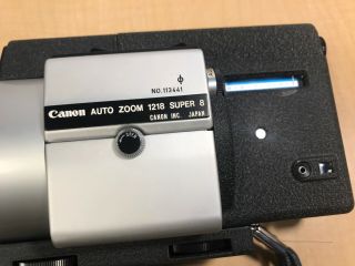 Canon AUTO ZOOM 1218 8 8mm Video Vintage with 24fps option - TESTED/WORKS 6
