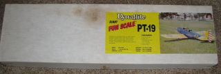 RARE Dynaflite PT - 19 Giant Scale R/C airplane kit huge 89 