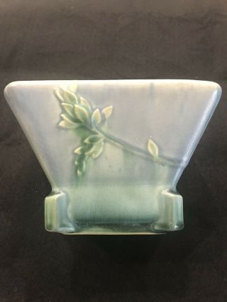 Roseville Art Pottery 190 - 3 Futura Rare 5 1/2 " Blue/green Planter 1924/1928