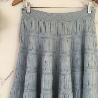 VTG 40s 50s Hexi Continental Womens Medium 100 Wool Circle Skirt Midi High Rise 2