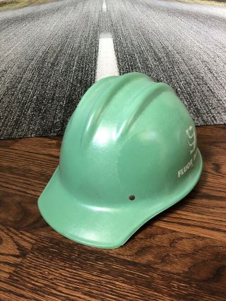 Vintage Bullard 502 Green Fiberglass Hard Hat Helmet W/ Liner,  Shape