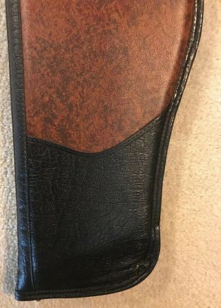 VINTAGE Weather Shield Rifle Shotgun Soft Gun Case Faux Black Brown Leather 48” 2