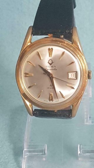 1960s Vintage Olma Caravelle 41 Jewels Automatic Watch W - Compressor Case