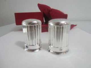Vintage Cartier Sterling Silver Salt & Pepper Shakers Set Of 2