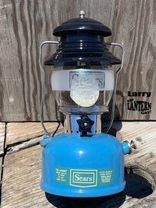 Sears Single Mantle 72211 Lantern 5/69 - Vintage Camping - Uses Coleman Fuel