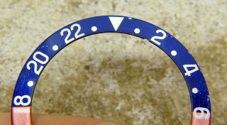 Vintage Rolex GMT - MASTER 1675 16750 Ghost Faded Pepsi Watch Bezel Insert 2