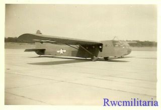 Org.  Photo: Us Cg - 4 Waco Transport Glider On Airfield (2)