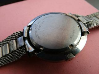 Vintage Mens Hamilton wristwatch 801 stainless running 17J day/date 3