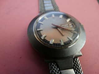 Vintage Mens Hamilton wristwatch 801 stainless running 17J day/date 4