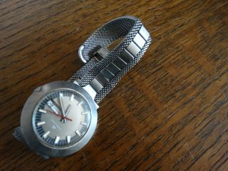 Vintage Mens Hamilton wristwatch 801 stainless running 17J day/date 7