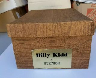 Stetson Billy The Kid Vtg Cowboy Hat Sz 7 1/2 The Billy Kidd W/ Box.
