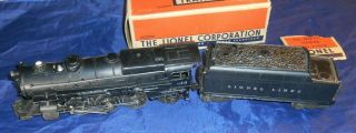 Vintage Lionel O Scale 2 - 6 - 2 675 Train Engine & Whistle Tender 3