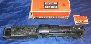 Vintage Lionel O Scale 2 - 6 - 2 675 Train Engine & Whistle Tender 6