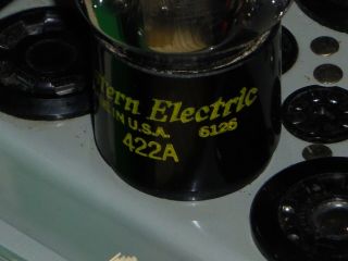 . WESTERN ELECTRIC 422A RECTIFIER VACUUM TUBE.  1961 VINTAGE. 2