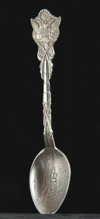 Vintage Sterling Silver Gettysburg Battle Field Souvenir Spoon