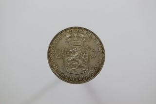 Netherlands 2 1/2 Gulden 1898 Very Rare Lovely Details B18 K6943