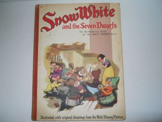 Vintage 1930s Snow White And The Seven Dwarfs First English Edition Book