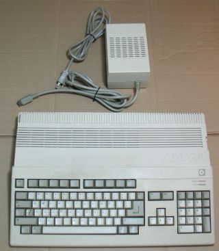 Vintage Commodore Amiga A500 With Power Supply