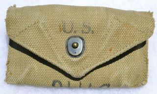 U.  S.  Army Wwii Vintage Medic First Aid Belt Pouch Usa Med Ww2