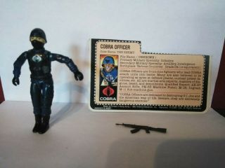 G.  I.  Joe 3 3/4 " Vintage Action Figure The Enemy (cobra Officer) V1.  5 1982 - 83