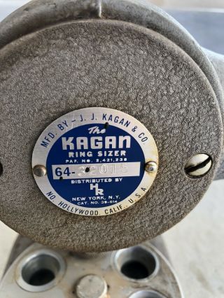Vintage Kagan Spline Ring Sizer Stretcher Made In USA Jewelry Tool 6