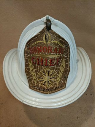 Vintage Cairns & Brothers Fire Helmet - Philadelphia - Honorary Chief - 1978