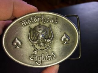 MOTORHEAD ENGLAND 2001 Belt Buckle Rare 2