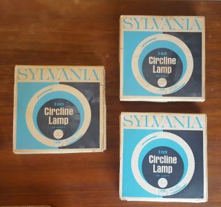 Vintage Sylvania Circline Lamp 22w Cool White 4 Prong Fc8t9 - Cw - Rs Fluorescent