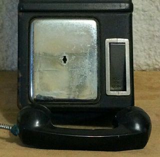 Vintage GTE Automatic Electric Telephone Booth Pay Phone Sign Gas Station AT&T 5