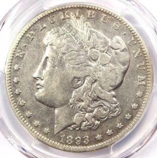 1893 - O Morgan Silver Dollar $1 - Pcgs Vf Details - Rare Date - Certified Coin