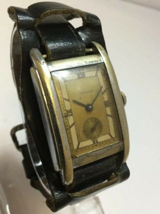 Vintage Mechanical Junghans Military Style Ww2 Era German Tank Wrist Watch