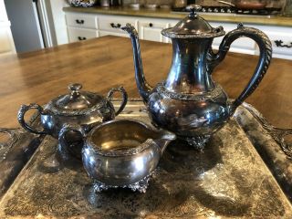 Wilcox International Silver Co - Beverly Manor - Silver plated Coffee Set 2
