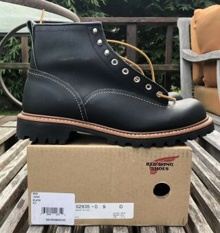 Rare 1st Quality Black Red Wing Heritage Lineman Boots 2935 Sz 9