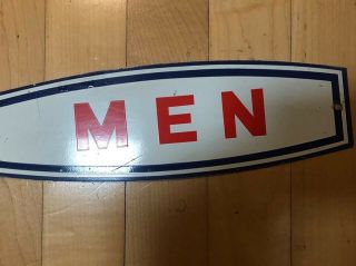 Vintage Antique Husky Service Men’s Restroom Metal Sign