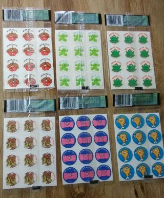 Trend Scratch ' n Sniff Stinky Stickers - 6 PACKS OF 24 - Vintage 1982 2