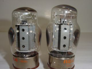2 Vintage Tung - Sol RCA 6550 KT88 3 - Hole Grey Plate OOO Matched Amp Tube Pair 2